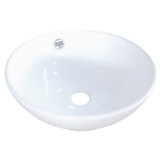 Kingston Brass Fauceture EV4129 Perfection Vessel Sink, White