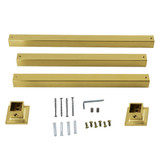 Kingston Brass VPB3322SQ7H Monarch Console Sink Legs Wall Support, Brushed Brass - 22 inch
