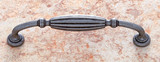 JVJ Iron Finish 5" Fluted Door Pull - 62222