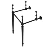 Kingston Brass VPB30160 Edwardian Brass Console Sink Legs, Matte Black - 15 1/2 inch