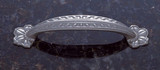 JVJ 66346 Satin Nickel 96 mm Leafed Edge Door Pull