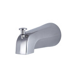 Kingston Brass K1213A8 Rear Threaded Tub Spout with Top Diverter, Brushed Nickel