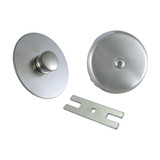 Kingston Brass DTL5303A8 Tub Drain Stopper with Overflow Plate Replacement Trim Kit, Brushed Nickel
