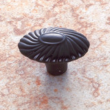 JVJ Oil Rubbed Bronze Oval Door Knob 1 9/16" - 69520