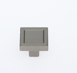 JVJ Satin Nickel 24 mm (5/16") Square Contemporary Door Knob - 76746