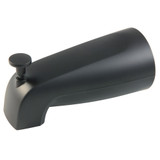 Kingston Brass K189A0 5-1/4 Inch Zinc Tub Spout with Diverter, Matte Black