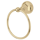 Kingston Brass BA4814PB Metropolitan 6-Inch Towel Ring, Polished Brass