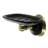 Kingston Brass BA9115AB Water Onyx Soap Dish Holder, Antique Brass