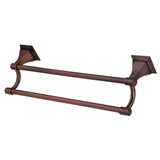 Kingston Brass BAH612318AC Monarch 18-Inch Dual Towel Bar, Antique Copper