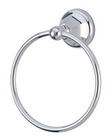 Kingston Brass BA4814C Metropolitan 6-Inch Towel Ring, Polished Chrome