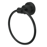 Kingston Brass BA8214MB Concord Towel Ring, Matte Black