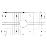 Kingston Brass Gourmetier GKFAWR3018 Arcticstone 26 Inch X 14 Inch Kitchen Sink Grid, Brushed