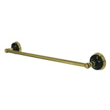 Kingston Brass BA9112PB Water Onyx 18 in. Towel Bar, Polished Brass