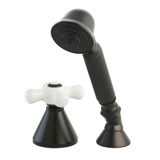 Kingston Brass KSK2365PXTR Deck Mount Hand Shower with Diverter for Roman Tub Faucet, Oil Rubbed Bronze