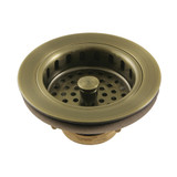 Kingston Brass KBS1003 Kitchen Sink Basket Strainer, Antique Brass