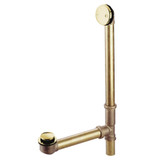 Kingston Brass DTT2162 16" Bathtub Waste and Overflow Drain, Polished Brass