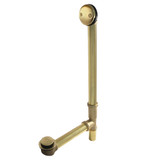 Kingston Brass DTT2187 Tip-Toe Tub Waste and Overflow, 20 Gauge, Brushed Brass