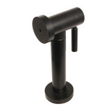 Kingston Brass KSSPR0K Brass Kitchen Side Sprayer with Black Grip, Matte Black