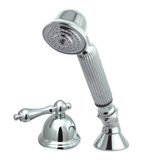 Kingston Brass KSK3351ALTR Deck Mount Hand Shower with Diverter for Roman Tub Faucet, Polished Chrome