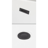 Wyndham WCOBTTRIMUNISQMB Matte Black Square Bathtub Trim Kit - Pop-up Drain and Overflow Plate