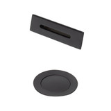 Wyndham WCOBTTRIMUNISQMB Matte Black Square Bathtub Trim Kit - Pop-up Drain and Overflow Plate
