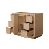 Wyndham WCF282842SLSCXSXXMXX Maroni 42 Inch Single Bathroom Vanity in Light Straw, No Countertop, No Sink
