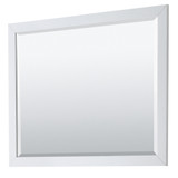Wyndham WCV252548SWHCXSXXM46 Daria 48 Inch Single Bathroom Vanity in White, No Countertop, No Sink, and 46 Inch Mirror