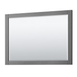 Wyndham WCV232348DKGCXSXXM46 Avery 48 Inch Double Bathroom Vanity in Dark Gray, No Countertop, No Sinks, 46 Inch Mirror