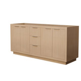 Wyndham WCF282872DLSCXSXXMXX Maroni 72 Inch Double Bathroom Vanity in Light Straw, No Countertop, No Sink