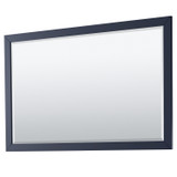 Wyndham WCV252560SBLCXSXXM58 Daria 60 Inch Single Bathroom Vanity in Dark Blue, No Countertop, No Sink, 58 Inch Mirror
