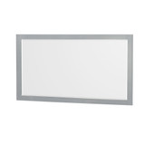 Wyndham WCS141460DGYC2UNSM58 Sheffield 60 Inch Double Bathroom Vanity in Gray, Carrara Cultured Marble Countertop, Undermount Square Sinks, 58 Inch Mirror