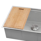 Ruvati 17 x 11 inch LedgeFit Bamboo Replacement Cutting Board for Workstation Sinks - RVA1217BAM