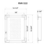 Ruvati Lower-Tier Shallow Colander for Double Ledge Workstation Sinks