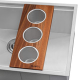 Ruvati Condiment Tray 3 Bowl Serving Board for Workstation Sinks (complete set) - RVA1377 Ruvati Condiment Tray 3 Bowl Serving Board for Workstation Sinks (complete set) - RVA1377