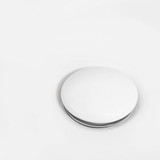 Ruvati White Ceramic Top Push Pop-up Drain for Bathroom Sinks without Overflow- RVA5102WH