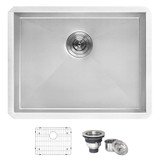 Ruvati 21" x 18" x 12" Deep Laundry Utility Sink Undermount 16 Gauge Stainless Steel - RVU6121
