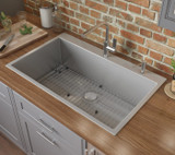 Ruvati 30 x 22 inch Drop-in Tight Radius Topmount 16 Gauge Stainless Steel Kitchen Sink Single Bowl - RVH8009