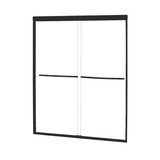 Foremost CVSS6072-CL-MB Cove 6MM Sliding Shower Door 60" W x 72" H with Clear Glass - Matte Black