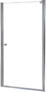 Foremost CVSW2572-CL-SV Cove Frameless Pivot Swing Shower Door 24.5" W x 72" H with Clear Glass - Silver