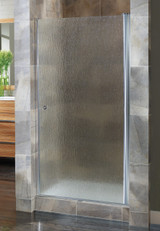 Foremost CVSW9999-RN-SV Custom Cove Swing Shower Door 34.50" x 78" H with Rain Glass - Silver