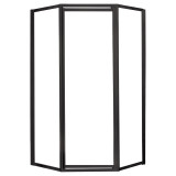 Craft + Main Tides Framed Neo Angle Shower Door with 24" W x 70" H with Clear Glass - Oil Rubbed Bronze Trim - TDNA0470-CL-OR