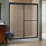 Foremost TDSS4470-OB-OR Tides Framed Sliding Shower Door 44" W x 70" H with Obscure Glass - Oil Rubbed Bronze