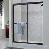 Craft + Main Tides Framed Sliding Shower Door 48" W x 70" H with Clear Glass - Oil Rubbed Bronze Trim - TDSS4870-CL-OR