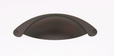 JVJ Old World Bronze Zinc 3" C/C Cup Door Pull - 88412