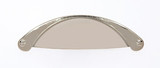 JVJ 88416 Polished Nickel Zinc 3" C/C Cup Door Pull