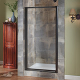 Foremost TDSW3565-CL-OR Tides Framed Pivot Swing Shower Door 35" W x 65" H with Clear Glass - Oil Rubbed Bronze