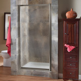 Foremost TDSW9999-OB-BN Tides Custom Framed Pivot Swing Shower Door 35" W x 78" H with Obscure Glass - Brushed Nickel