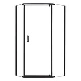 Foremost CVNA0574-CL-MB Cove Neo Angle Frameless Shower Door 38" W x 74" H with Clear Glass - Matte Black