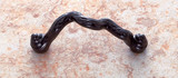 JVJ Antique Bronze Finish Primitive 3" Twisted Door Pull - 61010