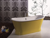 Cheviot BALMORAL Cast Iron Free-Standing Bathtub - 68" x 28" x 27" - Custom Color of Choice - 2124-WC